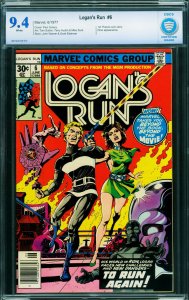 Logan's Run #6 comic book cbcs 9.4  ow/w-First solo THANOS story 1977