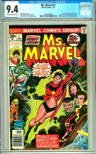 Ms. Marvel #1 (CGC 9.4) OW/W pages; 1st Carol Danvers as Ms. Marvel