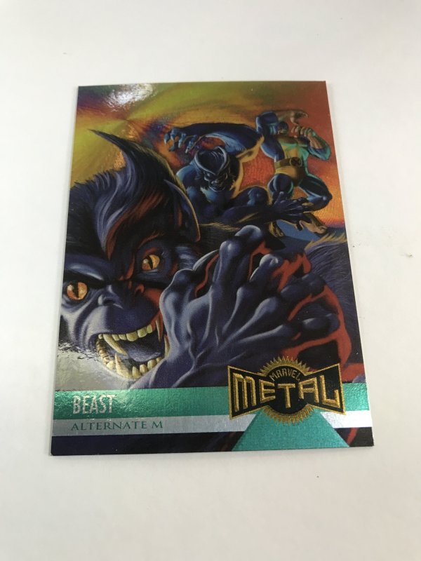 BEAST #126 card : Marvel Metal 1995 Fleer Chromium; NM/M X-men, base