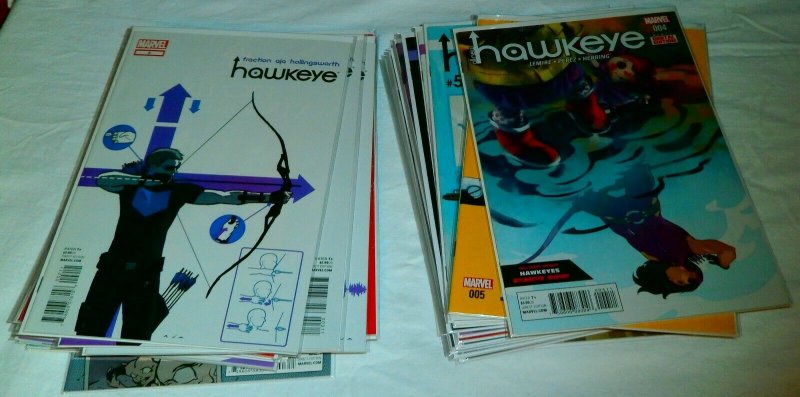 Hawkeye V4 #2-4+ V5 #5-16 All-New Hawkeye V1 #2-5 V2 #1-6, comic book lot of 34