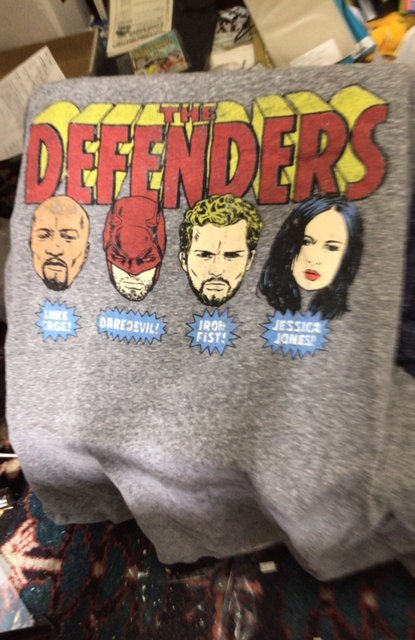 The defenders T-shir tXL Age-worn Luke cage, daredevil, iron fist, Jessica Jones