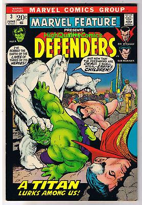 MARVEL FEATURE #3, VF+, Defenders, Hulk, Dr Strange, 1971, Doctor, Bronze age