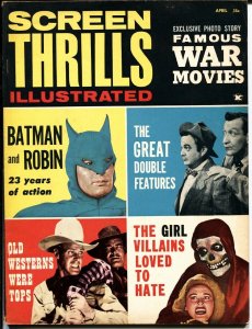 SCREEN THRILLS ILLUSTRATED April 1963-Batman, Tarzan, Crimson Ghost