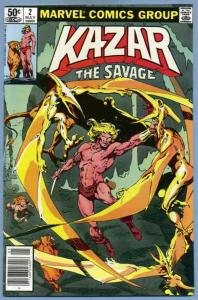 KA-ZAR #2, VF-, Anderson, Jungle, Savage, 1981, Shanna, more Marvel in store