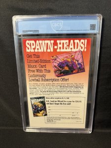 1993 SPAWN #8 CBCS 9.8 White pgs -1st Vindicator -Spider-Man 1 homage (not CGC)