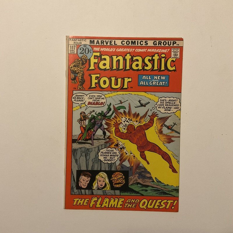 Fantastic Four 117 Very Fine/Near Mint. Vf/Nm 9.0 Marvel 1971