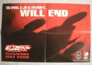 G.I. JOE  Promo poster, 18x12, 2005, Unused, more in our store