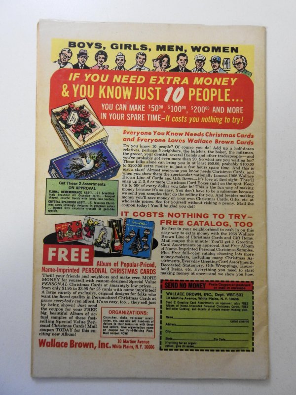 Nick Fury, Agent of SHIELD #4 (1968) VG Condition moisture stain