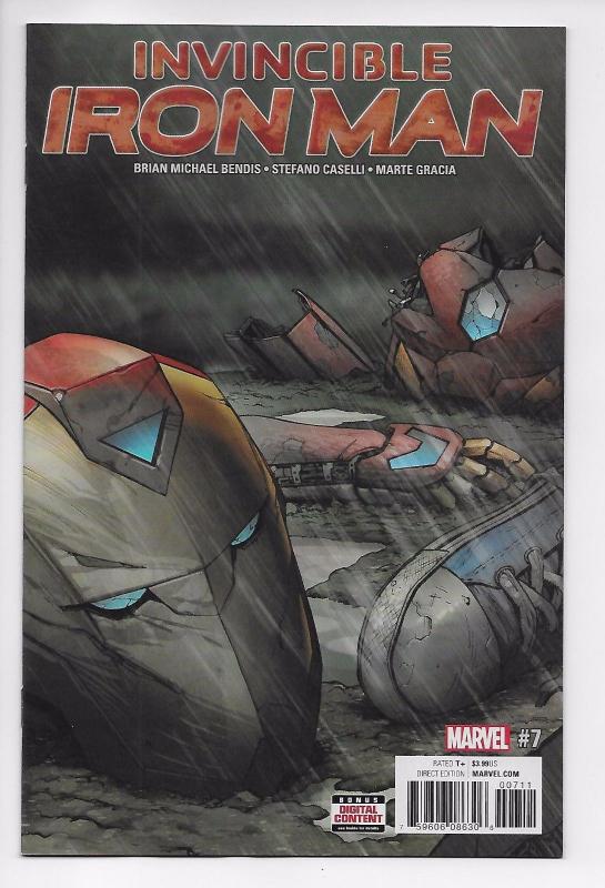 Invincible Iron Man #7 - Bendis / Caselli (Marvel, 2017) - NewUnread (NM)