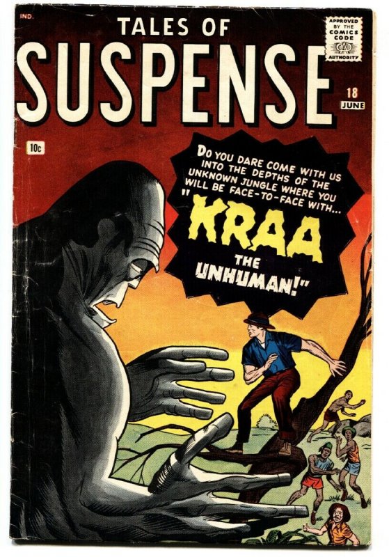 Tales Of Suspense #18 1961- Kraa- Kirby- Ditko VG+ comic book