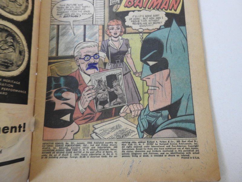 Detective Comics #251 (1958) GD+ Condition See description