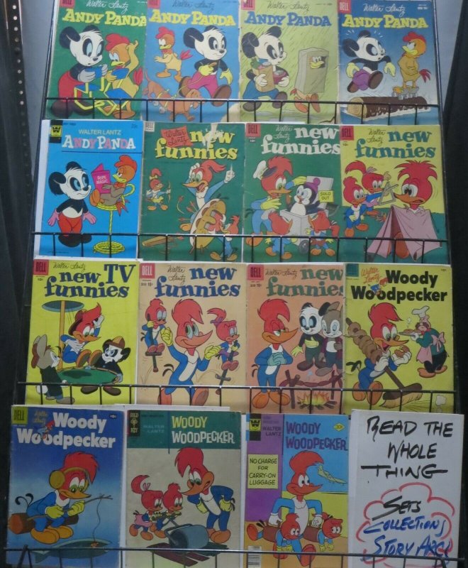 WOODY WOODPECKER/ANDY PANDA COLLECTION! 15 COMICS! Dell/Gold Key/Whitman! (G) 