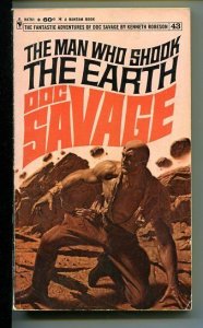 DOC SAVAGE-THE MAN WHO SHOOK THE EARTH-#43-ROBESON-VG-BAMA COVER VG