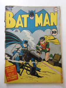 Batman #15 (1943) PR Condition See description