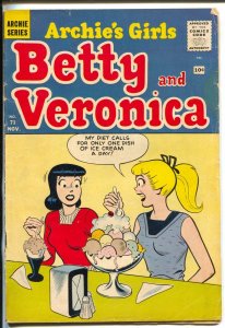 Archie's Girls Betty and Veronica #71 1961-Archie-ice cream-soda shop-pin-ups-VG
