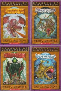 Dragons of Deltora by Emily Rodda, Lot of 1-4 Scholastic Books, FANTASY ACTION