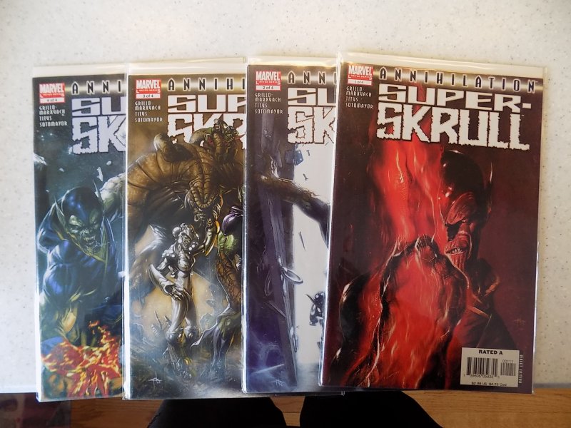 ANNIHILATION SUPER SKRULL1-4 MARVEL COMPLETE SET VF/NM READ AD FOR SAVINGS