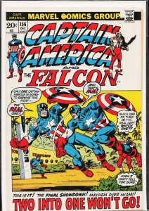 Captain America #156 (1972) Captain America and the Falcon