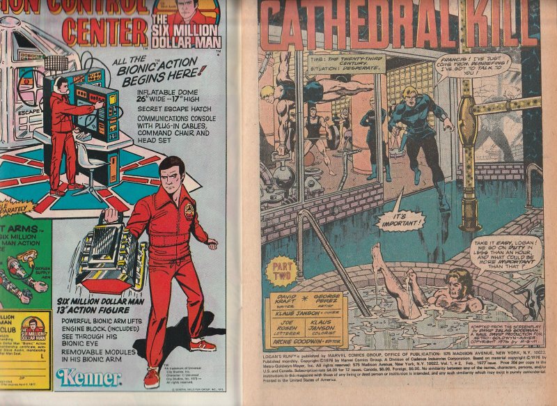 Logan’s Run(Marvel) # 2    Hit 30 and Die !