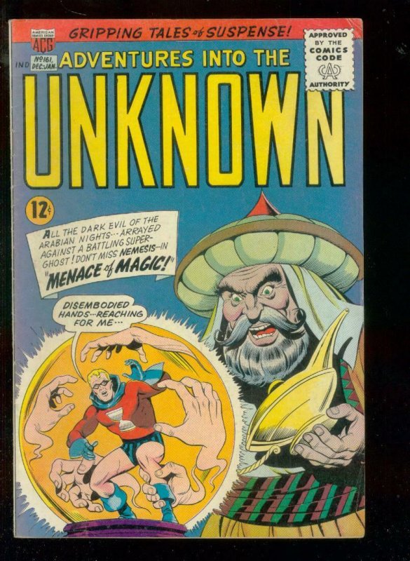 ADVENTURES INTO THE UNKNOWN #161 1965-NEMESIS-MAGICIAN FN