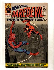 Daredevil # 16 FN- Marvel Comic Book Spider-Man Defenders Avengers Hulk Thor FM4