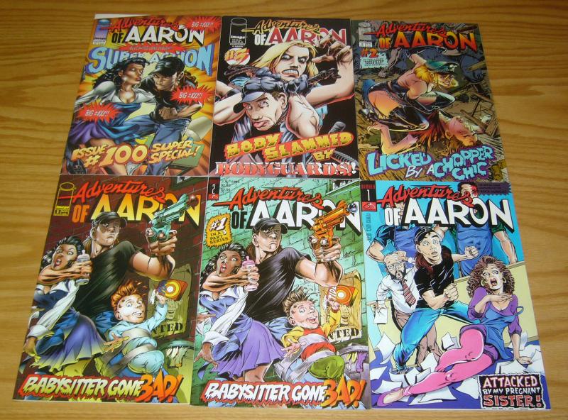 Adventures of Aaron #1-2 VF/NM complete series + vol. 2 #1-3 & 100 chiasmus set