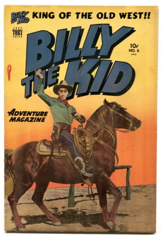 Billy The Kid #6 1951-Toby-photo cover-FN+