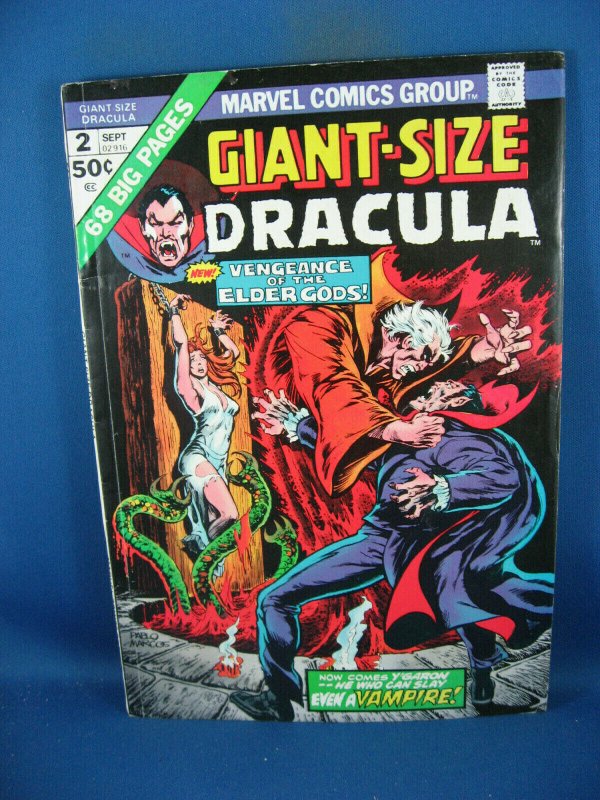 GIANT SIZE DRACULA 2 VG F 1974 