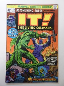 Astonishing Tales #24 (1974) GD+ Condition MVS intact bottom staple missing