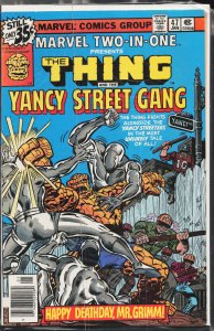 Marvel Two-in-One #47 (1979) Yancy Street Gang
