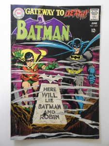Batman #202 (1968) GD+ Condition moisture damage