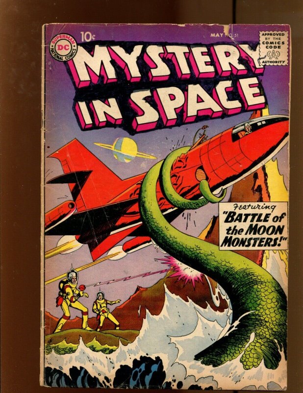 Mystery In Space #51 - Gil Kane Cover Art! (3.0/3.5) 1964