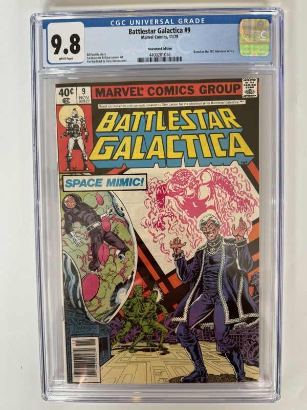 Battlestar Galactica #9 CGC 9.8  Newsstand Marvel Comics TV Adaptation (1979)