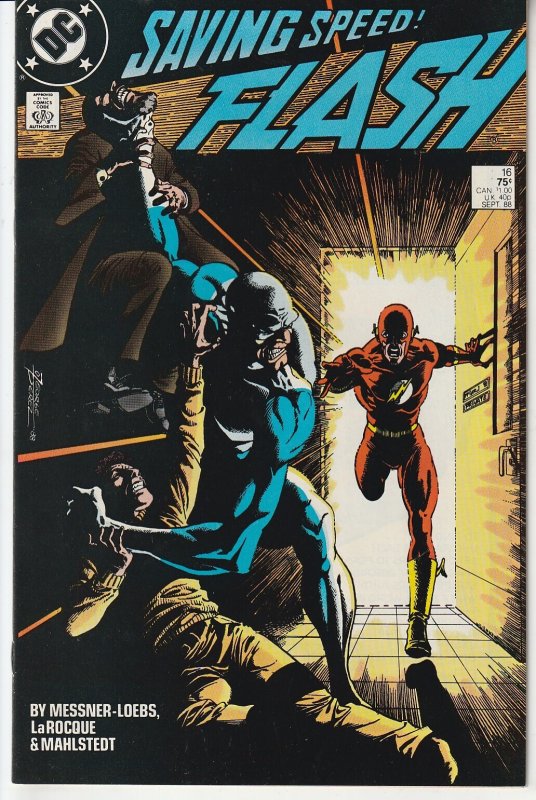 The Flash #16 (1988)   Crisis on Infinite Earth artist George Perez cover art