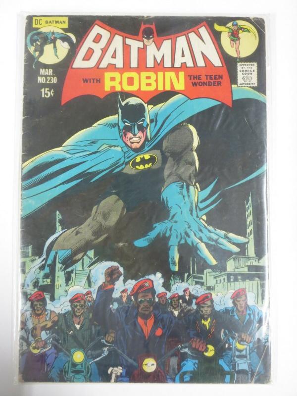 BATMAN 230 VG March 1971 Frank Robbins  black power COMICS BOOK