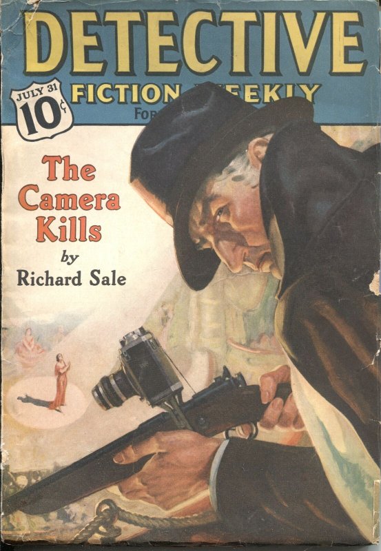 Detective Fiction Weekly Pulp CRIME-JULY 31 1937-CAMERA COVER-CANDID JONES STORY