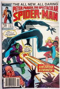The Spectacular Spider-Man #108 (VF+, 1985) NEWSSTAND