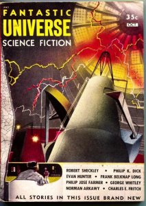 FANTASTIC UNIVERSE SCIENCE FICTION-Oct 1954-Pulp---P J FARMER--PHILIP K DICK