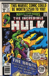 Marvel Super-Heroes #91 (1980) Hulk