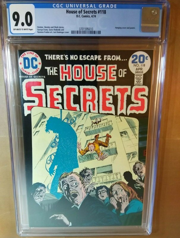 House Of Secrets #118 CGC Universal Grade 9.0 VF/NM off-white to white pages