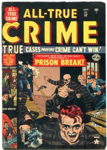 All-True Crime #52 1952- Final Issue- Atlas Golden Age VG+