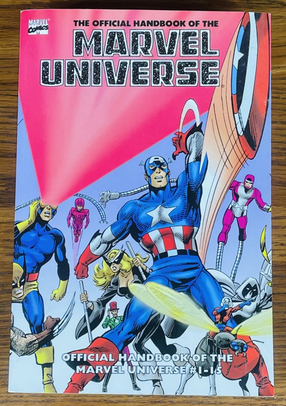 RARE ESSENTIAL OFFICIAL HANDBOOK OF THE MARVEL UNIVERSE VOLUME 1 #1-15 BOOK 2006