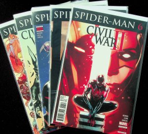 Spider-Man #6-10 (Jul-Dec 2016, Marvel) - 5 comics - Near Mint