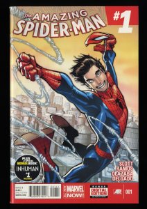 Amazing Spider-Man (2014) #1 NM+ 9.6 1st Cindy Moon!