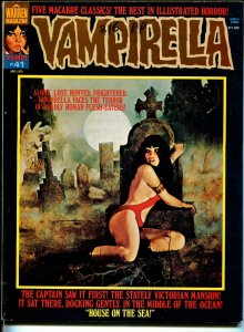 Vampirella #41 1975-Warren-Vampi graveyard cover-terror-mystery-FN