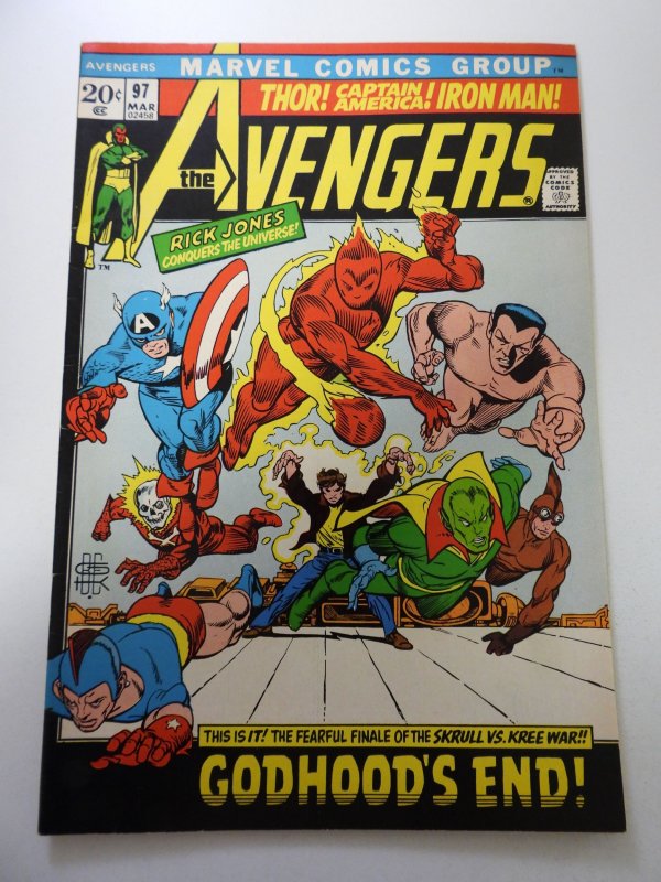 The Avengers #97 (1972) FN/VF condition