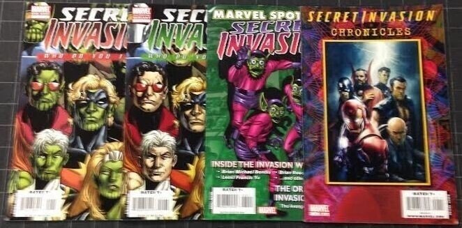 Secret Invasion (2008) Lot of 38 Books X-Men Spider-Man Inhumans Fantastic Four