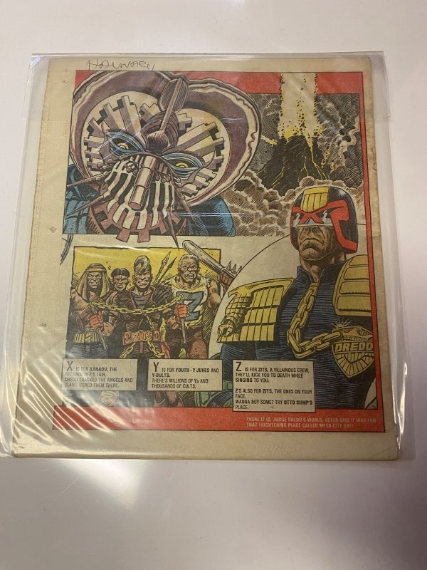 2000 AD Judge Dredd Prog 512 IPC MAGAZINES LTD. UK Comic Newspaper 7 KM47