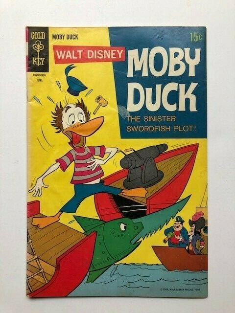 Gold Key Walt Disney MOBY DUCK #3 Low grade (A275M)