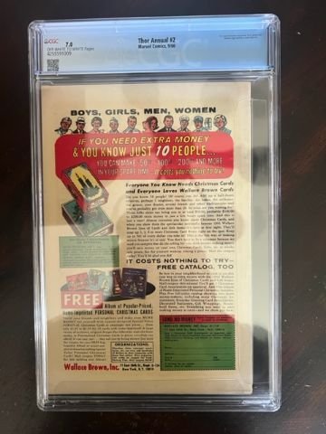 Thor Annual #2 (1966) - 1st Thor Annual - CGC 7.0 !
